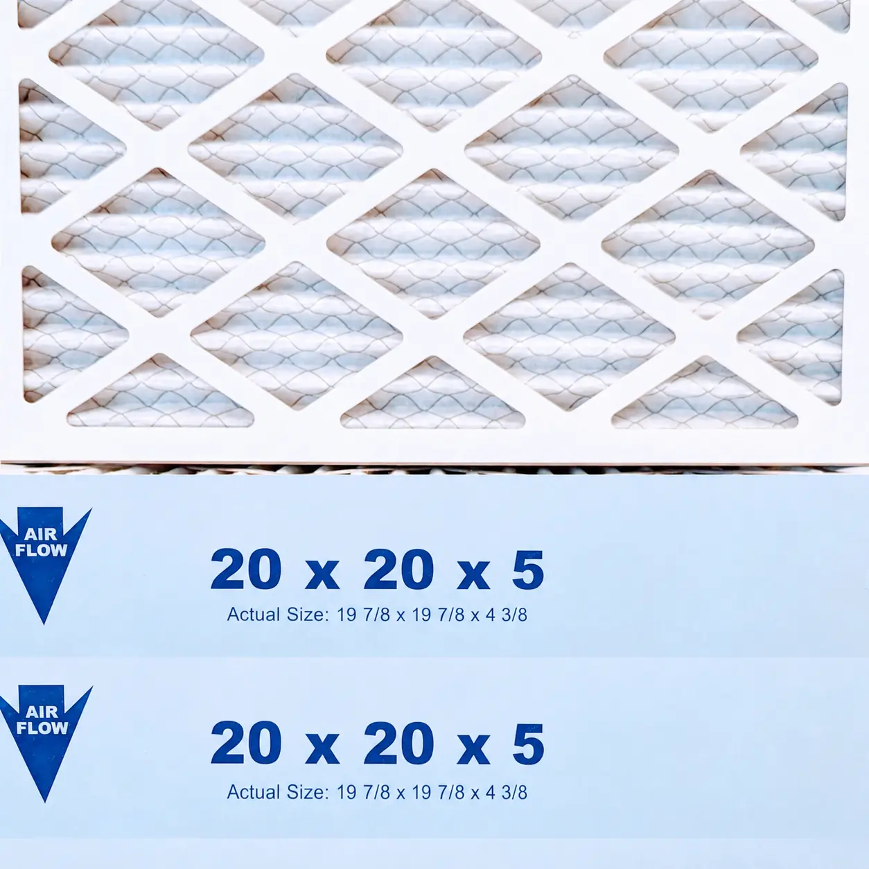 20x20x5 AC Air Filters (MERV-8) by Ned Air Filters (Made in USA)