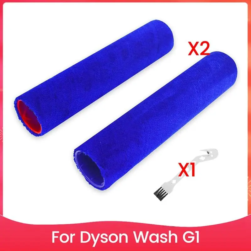 2 Pack Roller Brush Replacement Parts for Dyson Wash G1 Wet Cleaner, Floor Scrubber Machine Vacuum Attachments