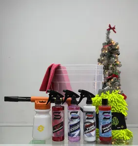 Detailer's Essential Bucket with a garden hose foam cannon