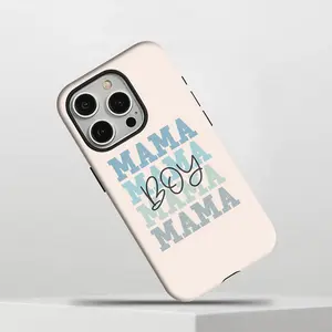 Stylish Boy mama Two-in-one phone case suitable for iPhone 16 15 14 13 12 11 plus pro Max 16Promax shockproof bold protective phone casing