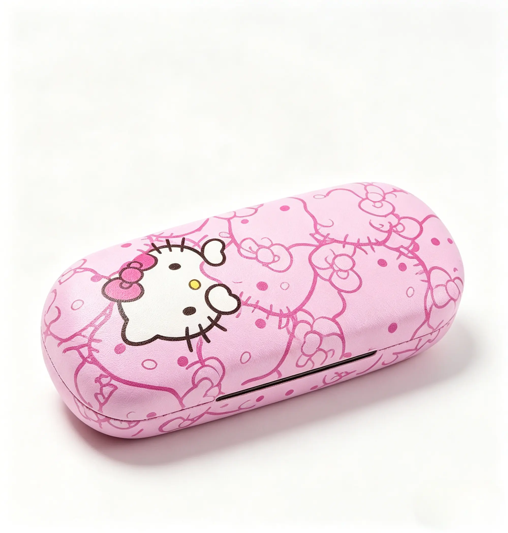 Sanrio Hello Kitty Pink Glasses Case with Decorative Pattern, Ideal for Storage and Ornaments, Home Supplies Box