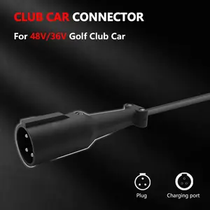 36V 48V Golf Cart Charger DC Plug Cord for Club Car DS & Precedent Tempo Onward