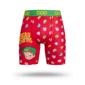 Men's Lucky Charms Print Graphics Boxer Briefs, Menswear Underwear for Daily Wear