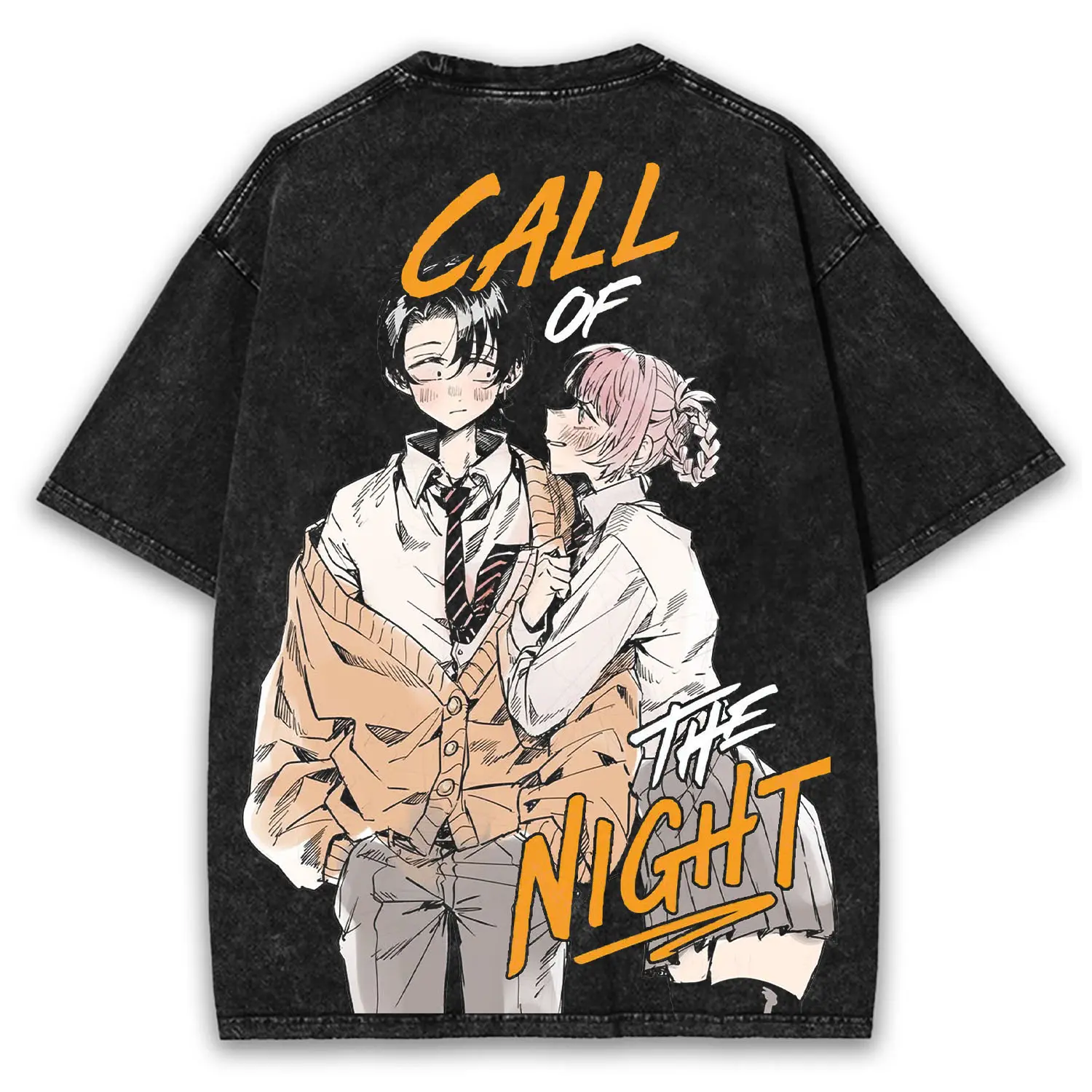 Yofukashi no Uta x Call of the Night Oversized Vintage Tee