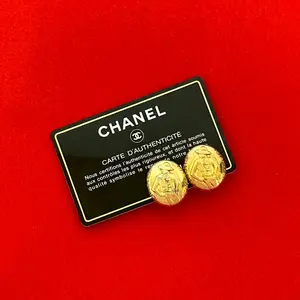 Pre-owned CHANEL Stainless Small Leather Goods Mademoiselle Earrings