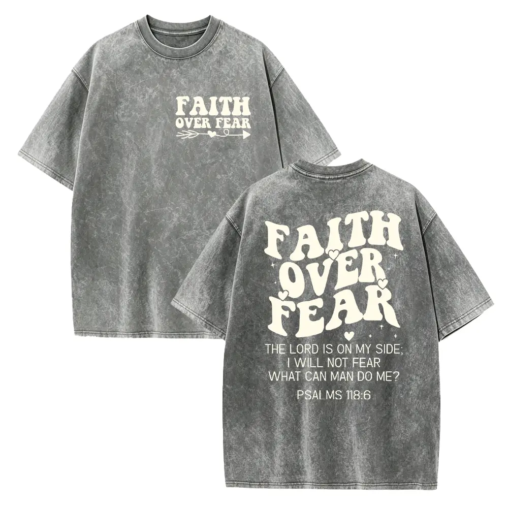 Faith Over Fear Shirt,  Bible Verse Shirt, Faith Based Shirt, Religious Christian Shirt, The Lord Is On My Side Shirt