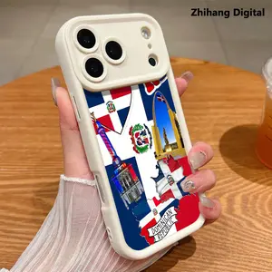 Dominican Republic Phone Case For iPhone 17 Pro Max Air 15ProMax 16 Plus 14 13 12 11 Shockproof Drop Protection Durable silicone Cases Smartphone Cover Cellphone Bumper Screen Protector Casing Resistance Casing