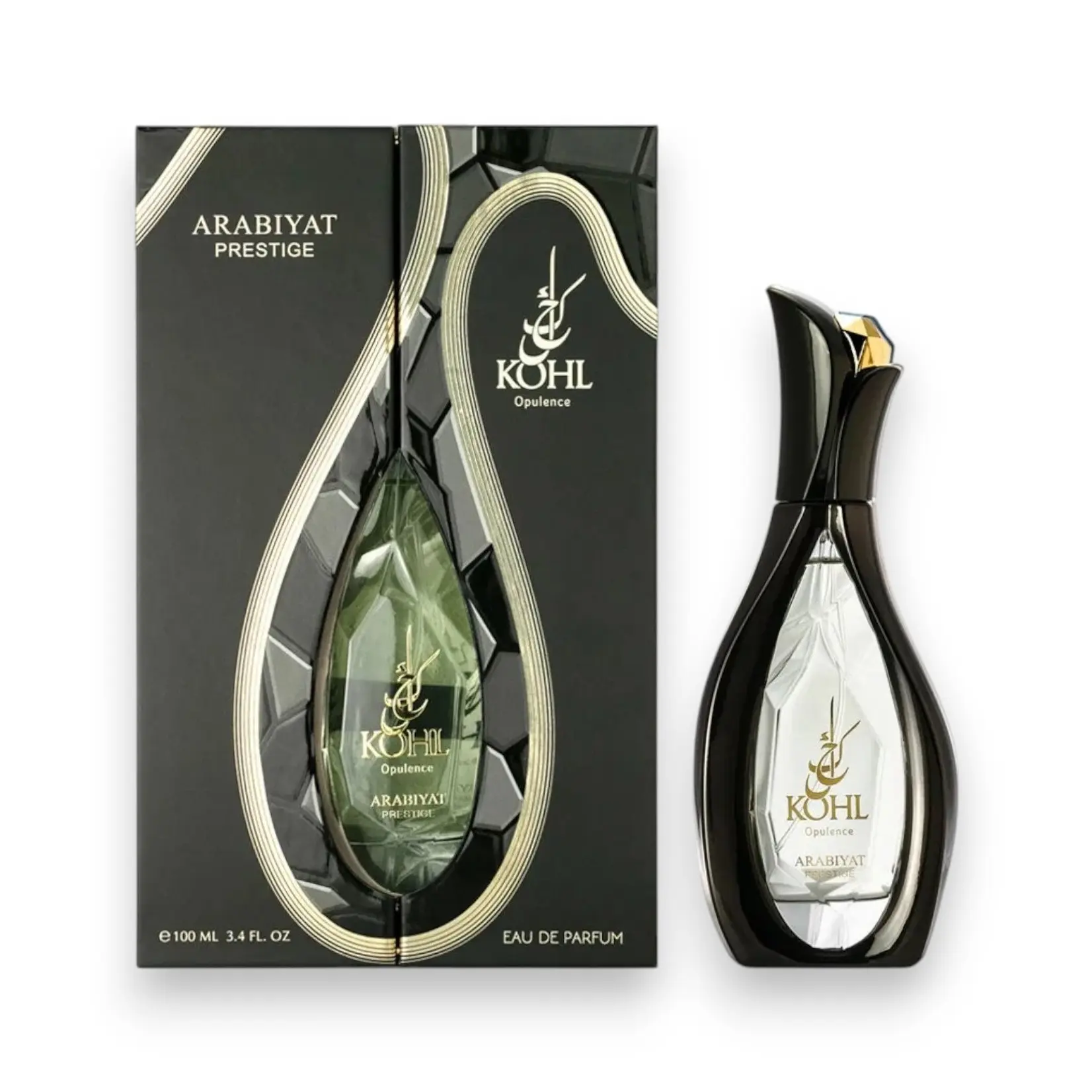 Arabiyat Prestige | Kohl | Opulence | Unisex Fragrance | 100 ML 3.4 OZ | Eau De Parfum | Musk - Vanilla & Amber