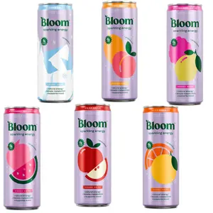 Bloom Nutrition Sparkling Energy Beverage, 12 fl oz Single Can, 0 Sugar, 180mg Natural Caffeine, Prebiotics, Lychee Extract, Metabolism Support, Mental Focus Support