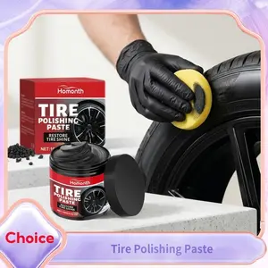 Tire Gloss Repair Paste Polish Long-Lasting High Glossing Anti-Aging Anti-Cracking Non-greasy Car Motorcycle Wheel Gloss Maintenance