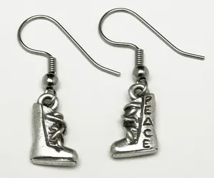 Boot of Peace Earrings