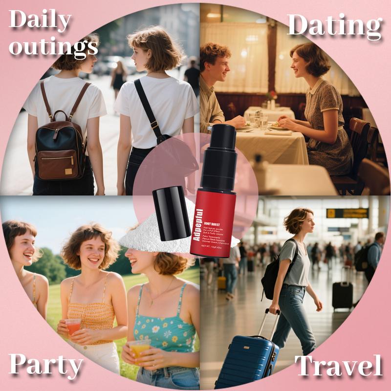 Adglamful Lady Hair Styling Powder - Instantly Achieve A Fluffy Effect and Matte Texture | Spray Head Design | Oil-control and Long-lasting Styling | Ladies' Voluminous Texture Powder, 12g