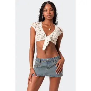 Rocco Tie Front Crochet Top Rocco Tie Front Crochet Top