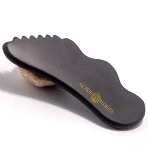 ALCHEMY ELEMENTS Bian Stone Gua Sha Tool for Face Sculpting & Lymphatic Drainage Natural Stone Facial Massage Tool