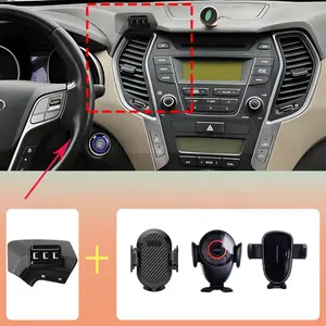For Hyundai Santa Fe ix45 2013-2017, LHD Car Phone Holder Vent Accessories