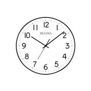 Bulova Clocks Office Mate 16" Diameter Wall Quartz Clock