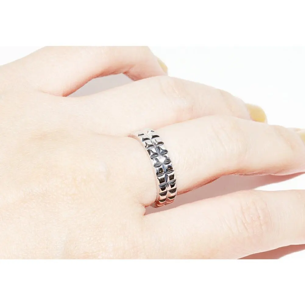 Boucheron Quatre Clou de Paris Au750 White Gold Ring Size 56
