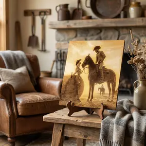 Engrave Cowboy Photo