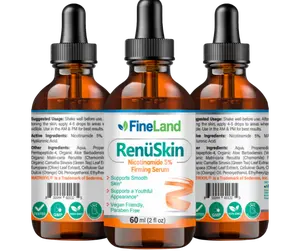 FineLand RenuSkin Support Smooth Skin, Supports a Youthful Appearance, Vegan Friendly, Paraben Free skin  fix Serum Skincare