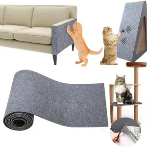 1pc Cat Scratching Pads, Anti Cat Scratch Cat Crawling Mat, Cat Carpet Replacement Trimmable Self-Adhesive Cat Sofa Protector