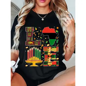 100% Cotton Kwanzaa Love Shirt African Heritage Unity Celebration T-Shirt