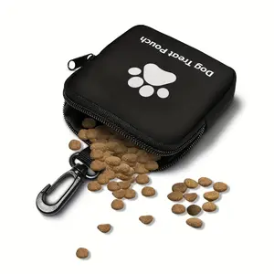 Portable Dog Treat Pouch Training Snack Bag with Zipper, Hands-Free Pet Training Bag for Walking Hiking Outdoor Use, Lightweight Durable Dog Treat Holder, Multi-Color Options