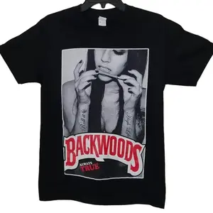 Backwoods Always True T Shirt, Short Sleeve Crew Neck T-Shirt, Pull On, Casual, Unisex Cotton T-Shirt