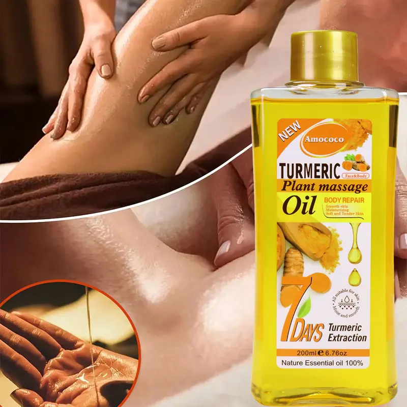 Turmeric Body Oil - Cosmetic Daily Moisturizer Infused with Turmeric Root Extract, Nourishing, Alcohol-Free, Mild Non-Irritating, Long-Lasting Fragrance for All Skin Types, Leaves Skin Soft Smooth (Great for Gifting to Friends)