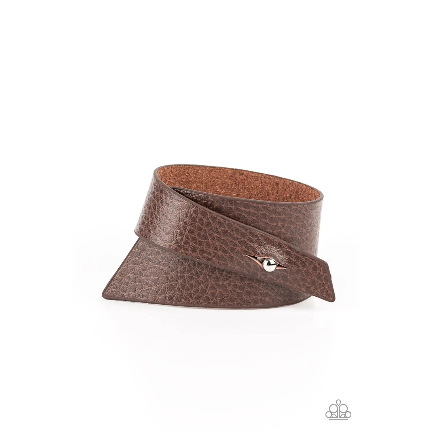 PIECE Offering - Brown Leather Wrap Bracelet - Paparazzi