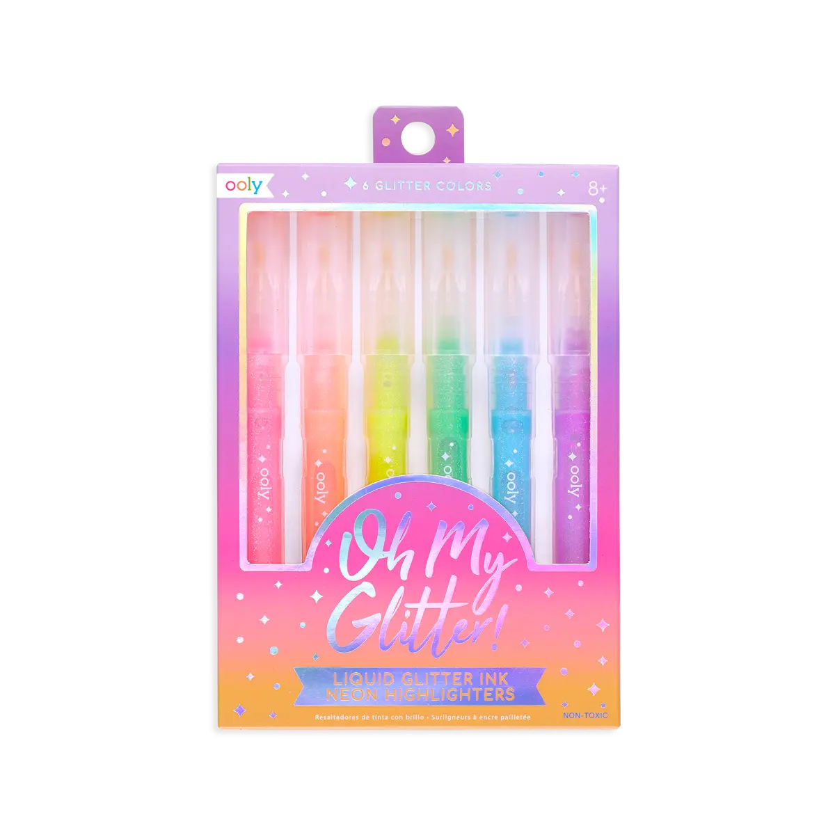 Oh My Glitter! Neon Highlighters - Set of 6