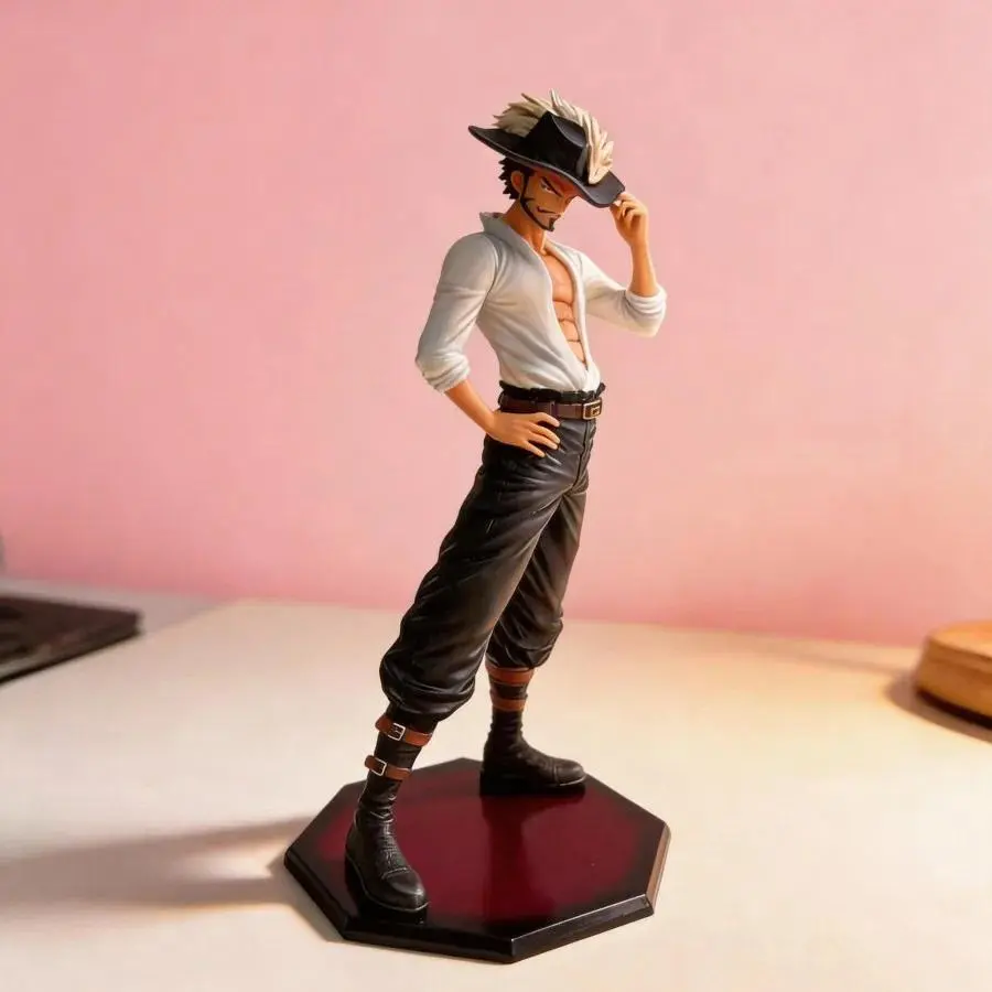 Anime One Piece Dracule Mihawk Figure 29cm GK Statue Collectible Model Toy Desktop Ornament for Fans Home D...