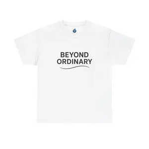 Beyond Ordinary Unisex Cotton Tee - Casual Comfort, Fashion Statement, Gift for Friends, Everyday Wear, Unique Style