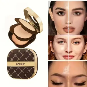 Long-lasting Matte Powder, 1 Box Oil Control Face Pressed Powder, Moisturizing Makeup Setting Powder, Portable Makeup Accessories for Women & Girls, Cosmetic