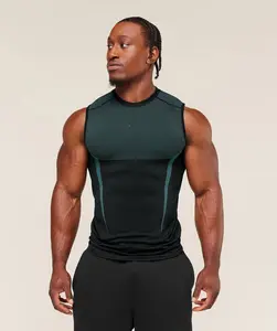 Onyx Seamless Tank Top, Gym shirt, gift for him, sportswear, activewear (with logo)