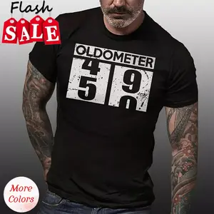 50th Birthday Gift for Men, 50th Birthday Men's Shirt, Oldometer 50 T-shirt