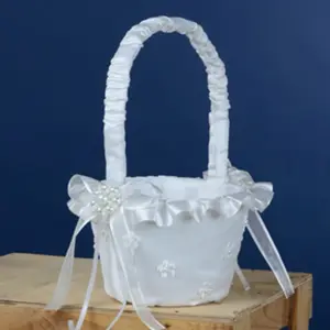 Flower Girl Basket w/ Pearls