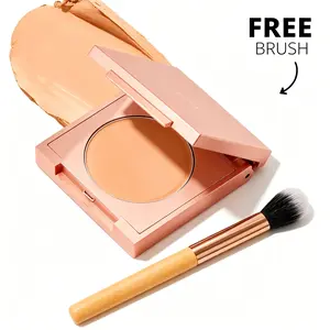Colored Clay CC Undereye Corrector with Free Brush, redness and blemishes while brightening overall skin tone for women.