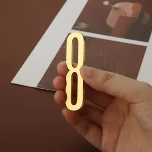 Metal Door Number Sign, 1 Count Creative Metal Door Number Plaque, House Number Plate, Waterproof & Sunproof Door Address Sign for Home, Hotel, Apartment, Decor