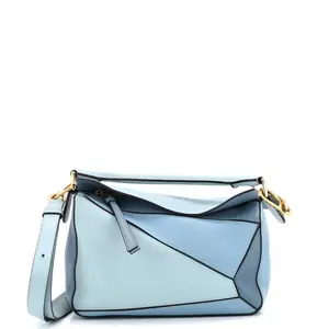 Pre-owned Loewe Leather Top Handle Bags Puzzle Bag Small by Rebag