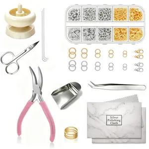 Jewelry Making Starter Kit - Jump Ring Tool Set for Beginners DIY Earring & Necklace Making