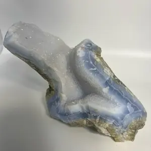 Blue Lace Agate Raw Statement Piece | 1.4 lb | Calming & Soothing Energy