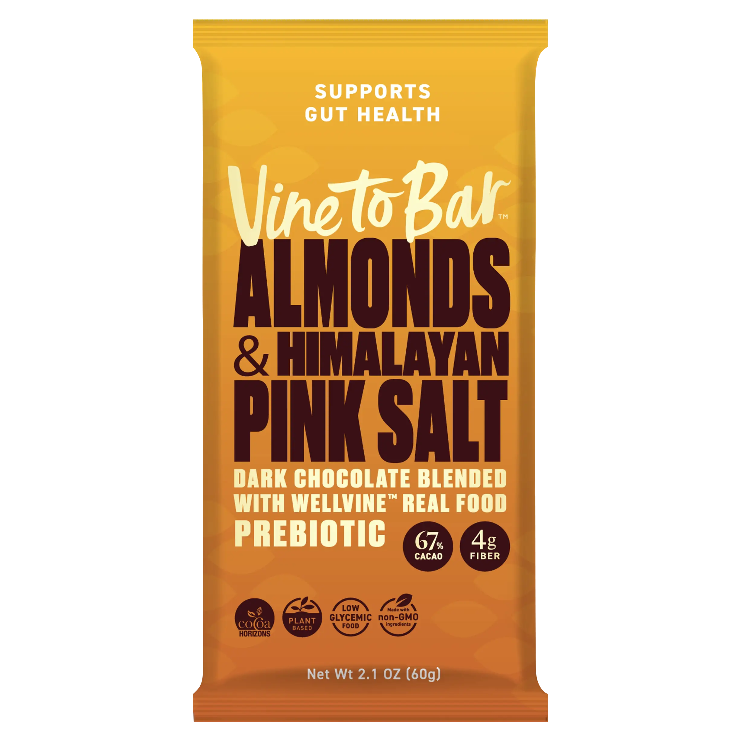 Almonds and Himalayan Pink Salt Dark Chocolate Bar Almonds and Himalayan Pink Salt Dark Chocolate Bar
