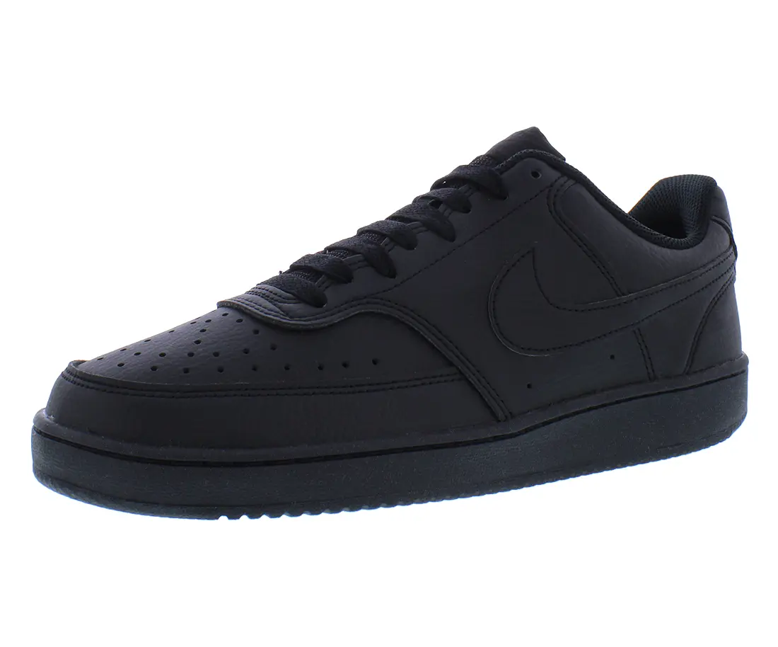 NIKE Court Vision Low Sneaker for Men, Classic 80s Basketball-Inspired Style, Leather Low-Top Casual Sports Footwear