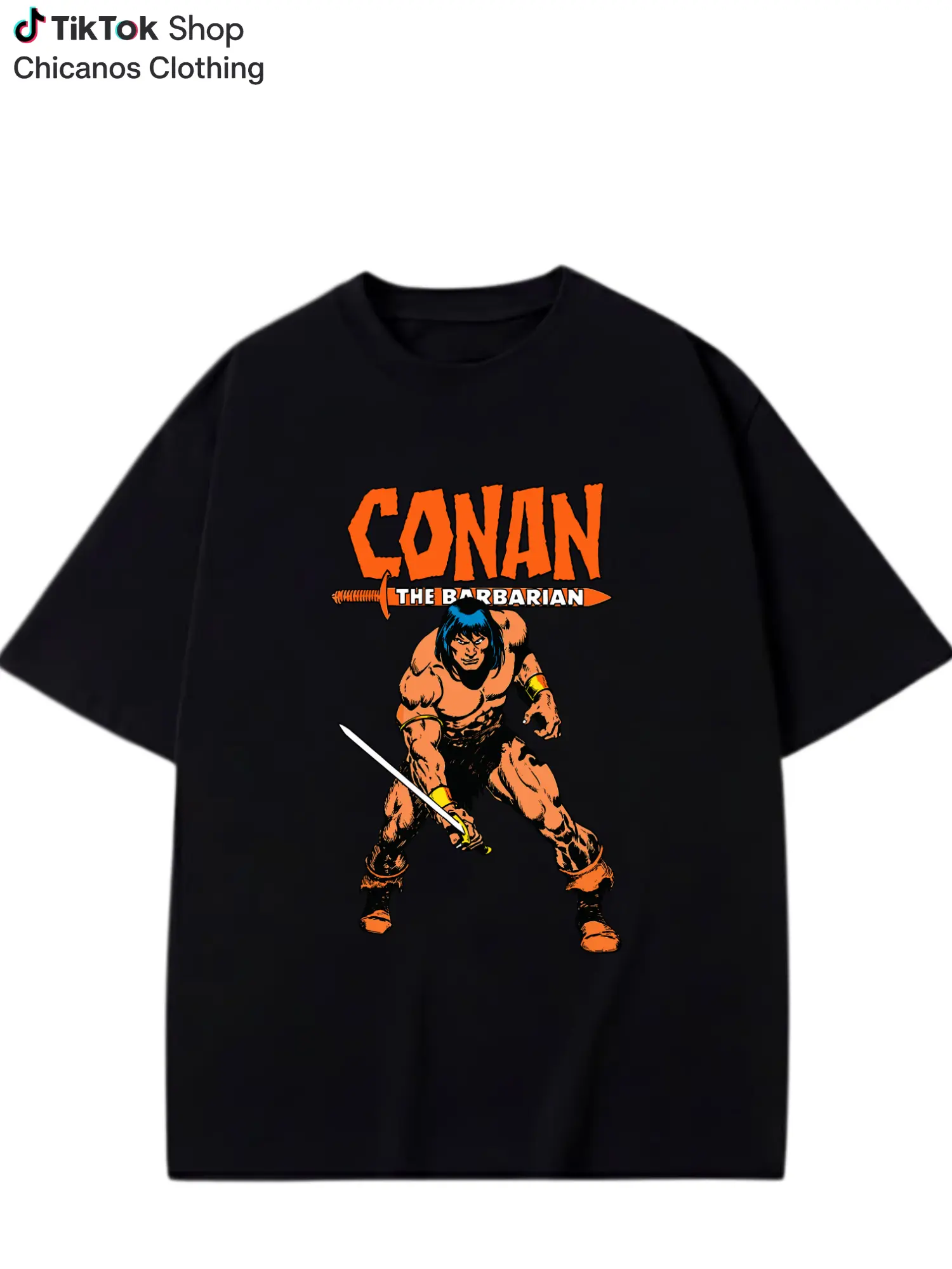 Vintage Barbarian Comic Tshirt, Retro Fantasy Sword Warrior Graphic Tee, Classic Pulp Adventure Shirt, Old School Hero Artwork Top, Gift for Comic and Fantasy Fans
