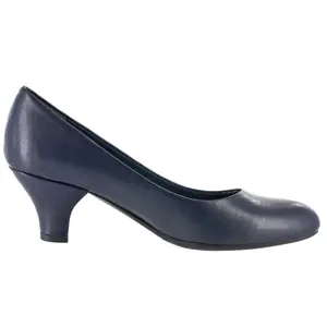 Easy Street Womens Fabulous Round Toe Pumps Dress Casual Mid Heel 2-3" - Blue