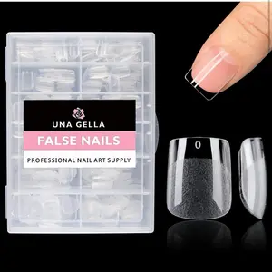 Extra Short Square Fake Nails XS 120pcs Press on Nails Gel Tips Acrylic Nails with Full Cover