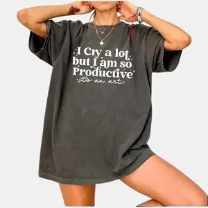 I Cry A Lot But I Am So Comfort Colors Shirt – Lyric-Inspired Soft Cotton Tee – Unisex Crew Neck – Heather, Neon, Sunset Colors