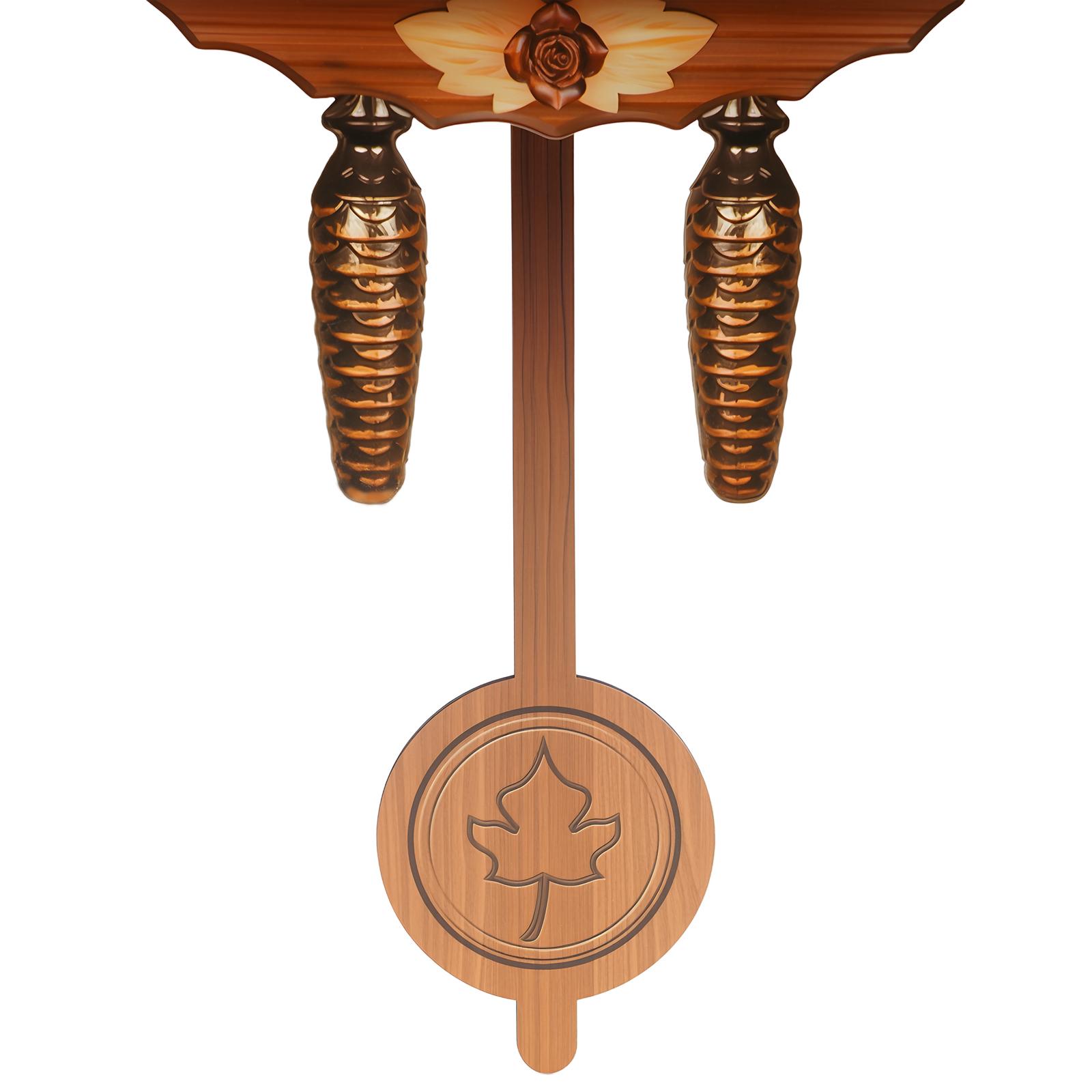 Vintage Cuckoo Wall Clock with Bird Chime, Nordic Decor Wooden Wall Clock, Hanging Wall Clock Decoration 25*10*50cm