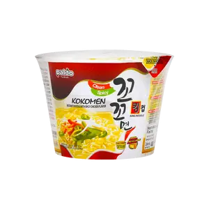 PALDO Korean Spicy Chicken Soup Flavor Instant Noodles Bowl 105g - Authentic Korean Ramen, Quick & Easy Meal