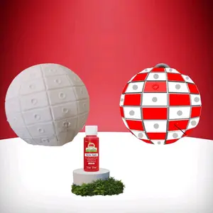 DIY Spherical Checkers Game Board - Red, Great for Family Game Nights